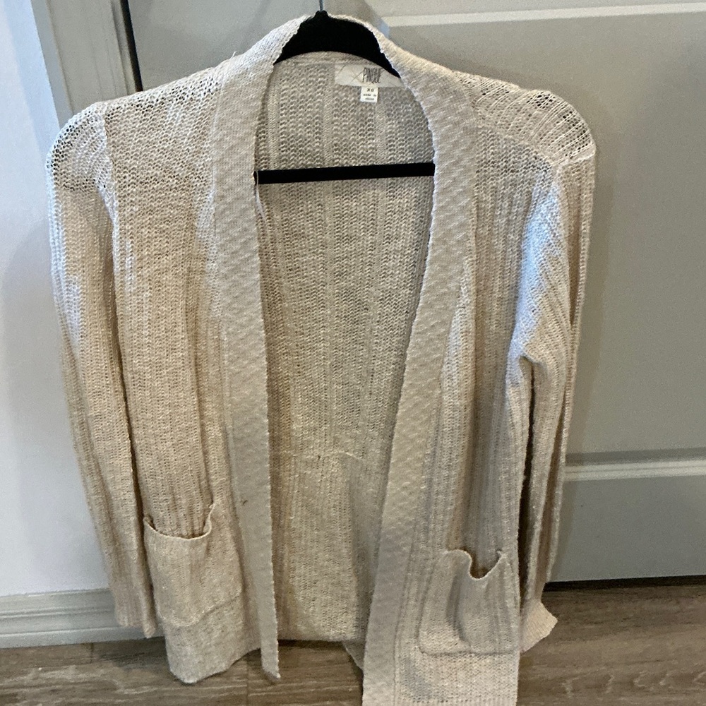 Pinko Cream Knit Cardigan